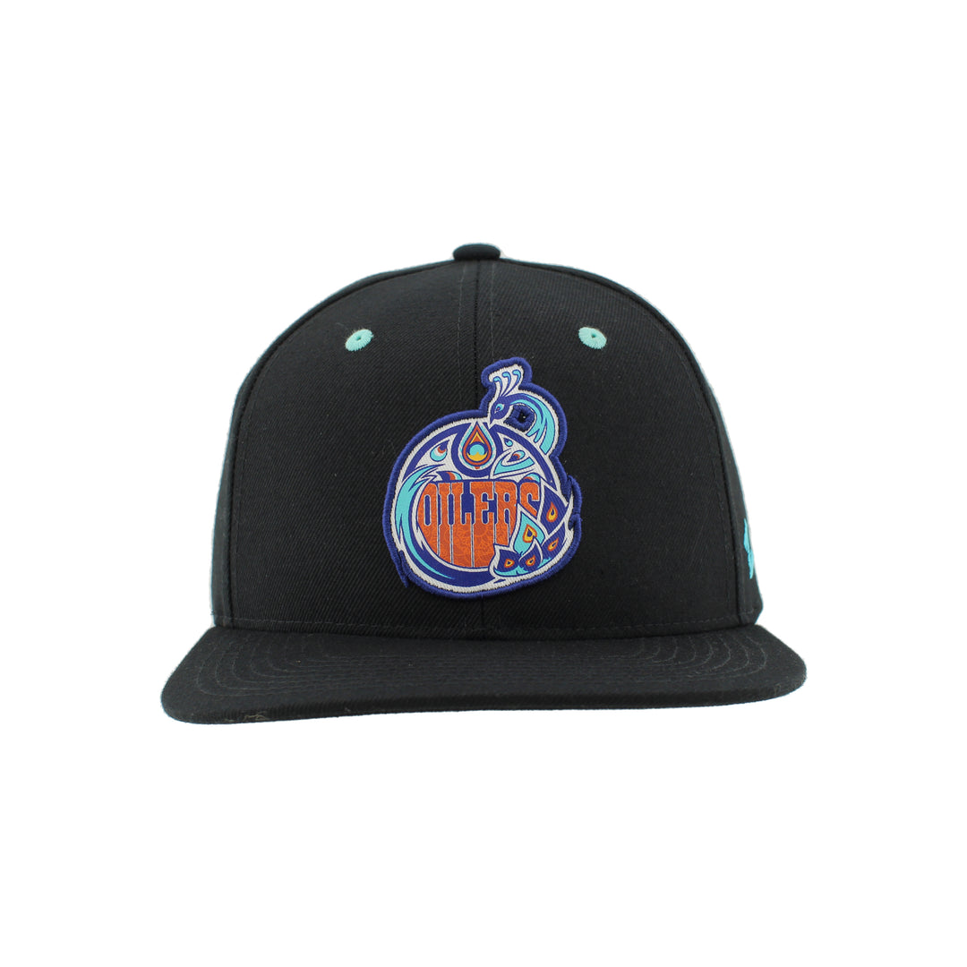 Edmonton Oilers Zephyr South Asian Celebration Black Snapback Hat