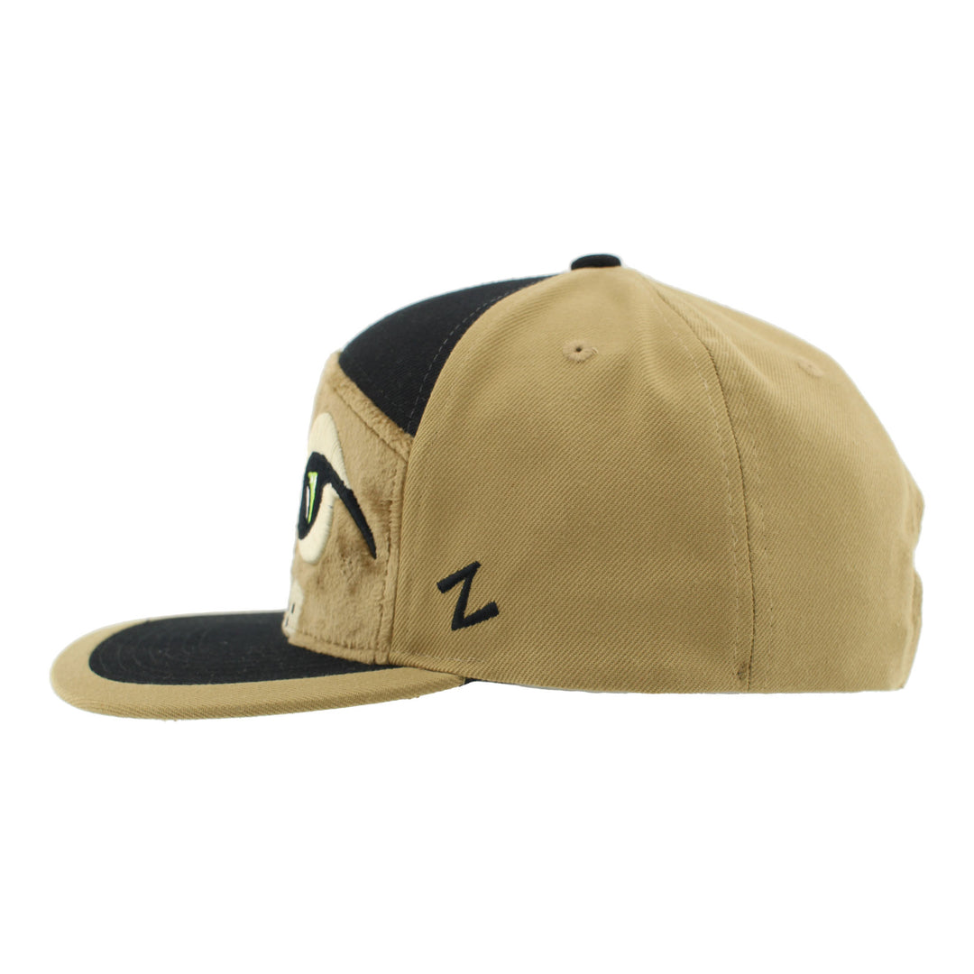 Edmonton Oilers Zephyr Tan & Black 3D Hunter Snapback Hat