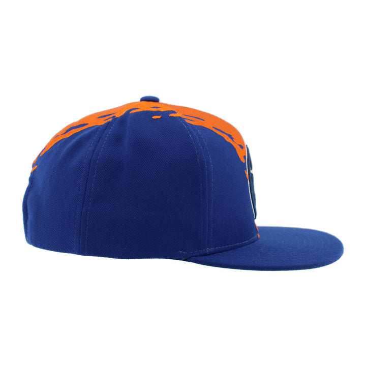 Edmonton Oilers Zephyr White Paint Brush Snapback Hat