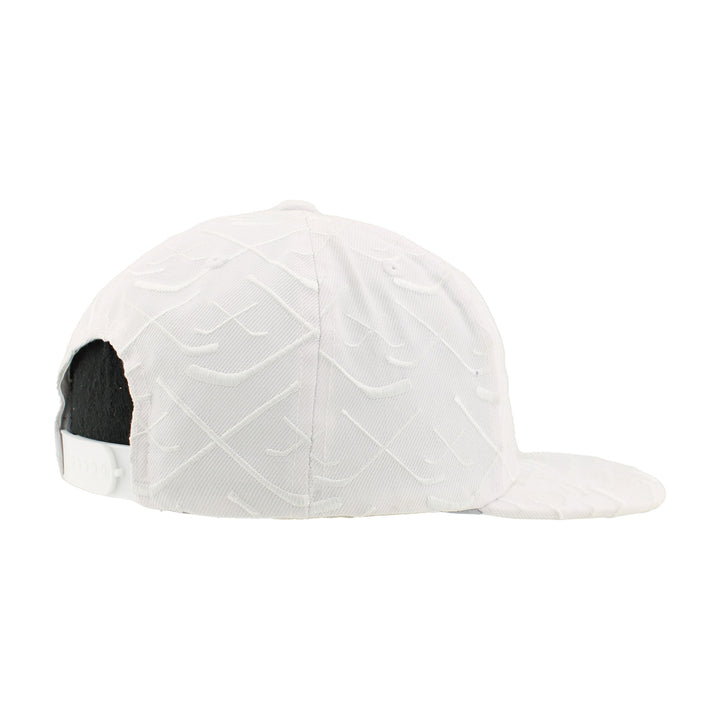 Edmonton Oilers Zephyr White Top-Shelf Snapback Hat