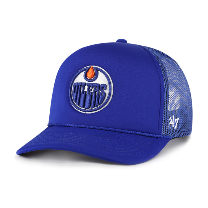 Edmonton Oilers '47 Blue Foam Front Trucker Snapback Hat