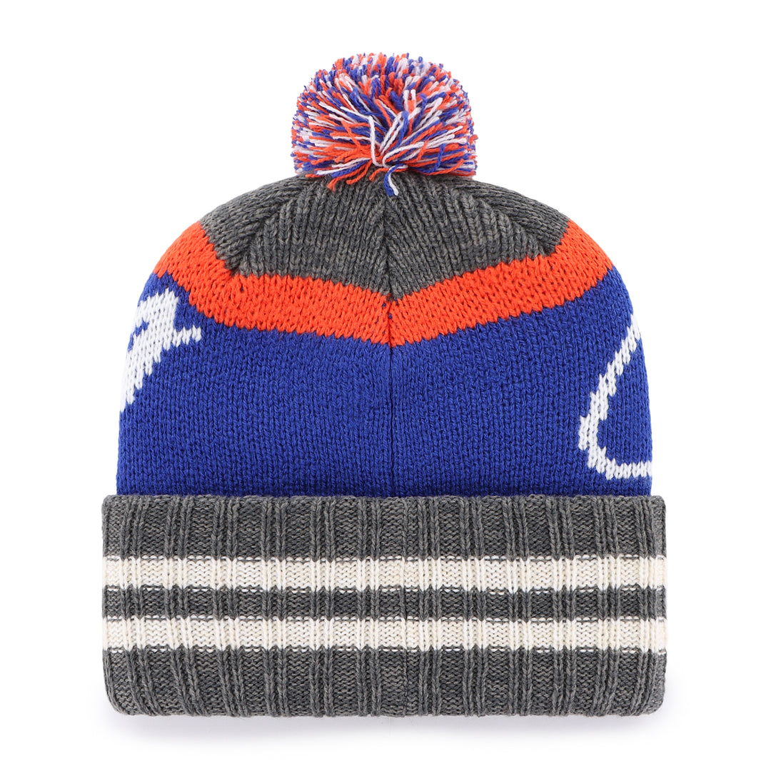 Edmonton Oilers '47 Grey Hyperbolic Cuffed Knit Toque w/Pom