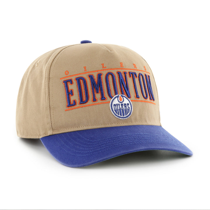 Edmonton Oilers '47 Khaki City Line Hitch Snapback Hat