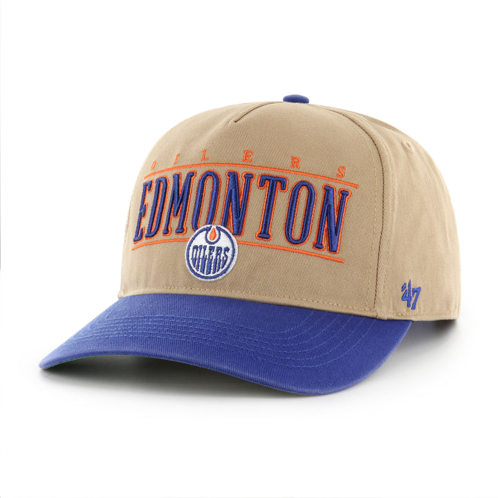 Edmonton Oilers '47 Khaki City Line Hitch Snapback Hat