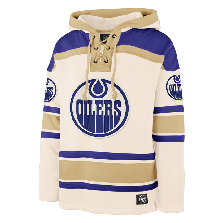 Edmonton Oilers '47 Tri Nilley Lacer Cream Hoodie