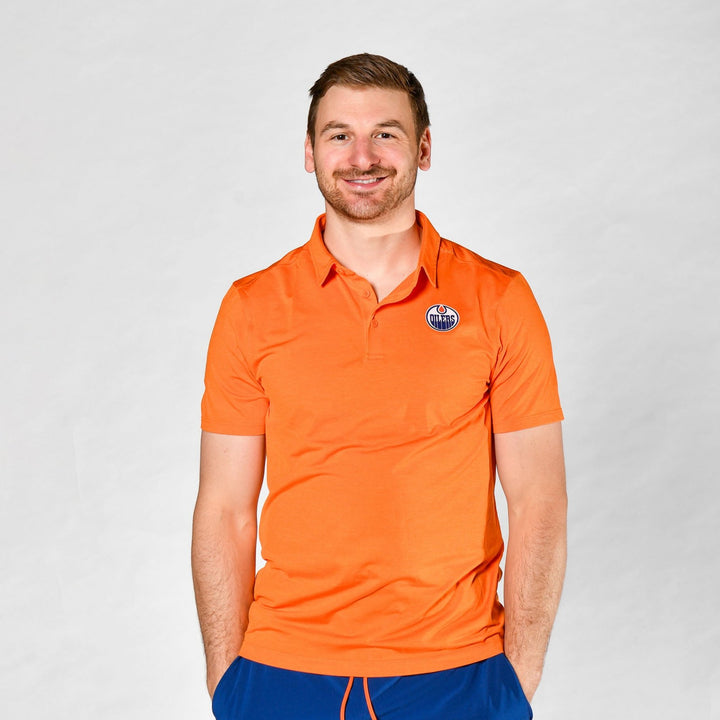 Edmonton Oilers lululemon Orange Evolution Polo