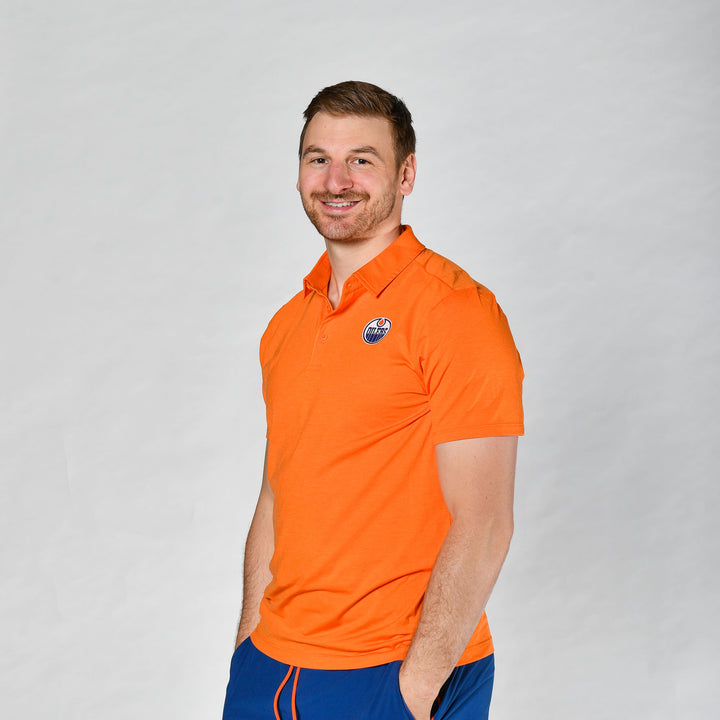 Edmonton Oilers lululemon Orange Evolution Polo