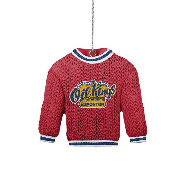 Edmonton Oil Kings Holiday Ugly Sweater Ornament