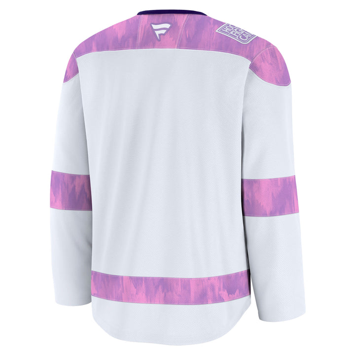 Edmonton Oilers Fanatics Blank Breakaway Hockey Fights Cancer Jersey