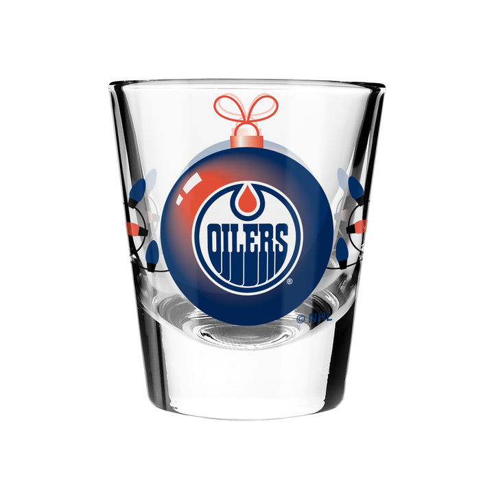 Edmonton Oilers Holiday 2 oz. Shot Glass