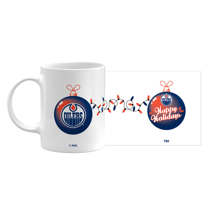 Edmonton Oilers Holiday Christmas 11 oz Sublimated Coffee Mug