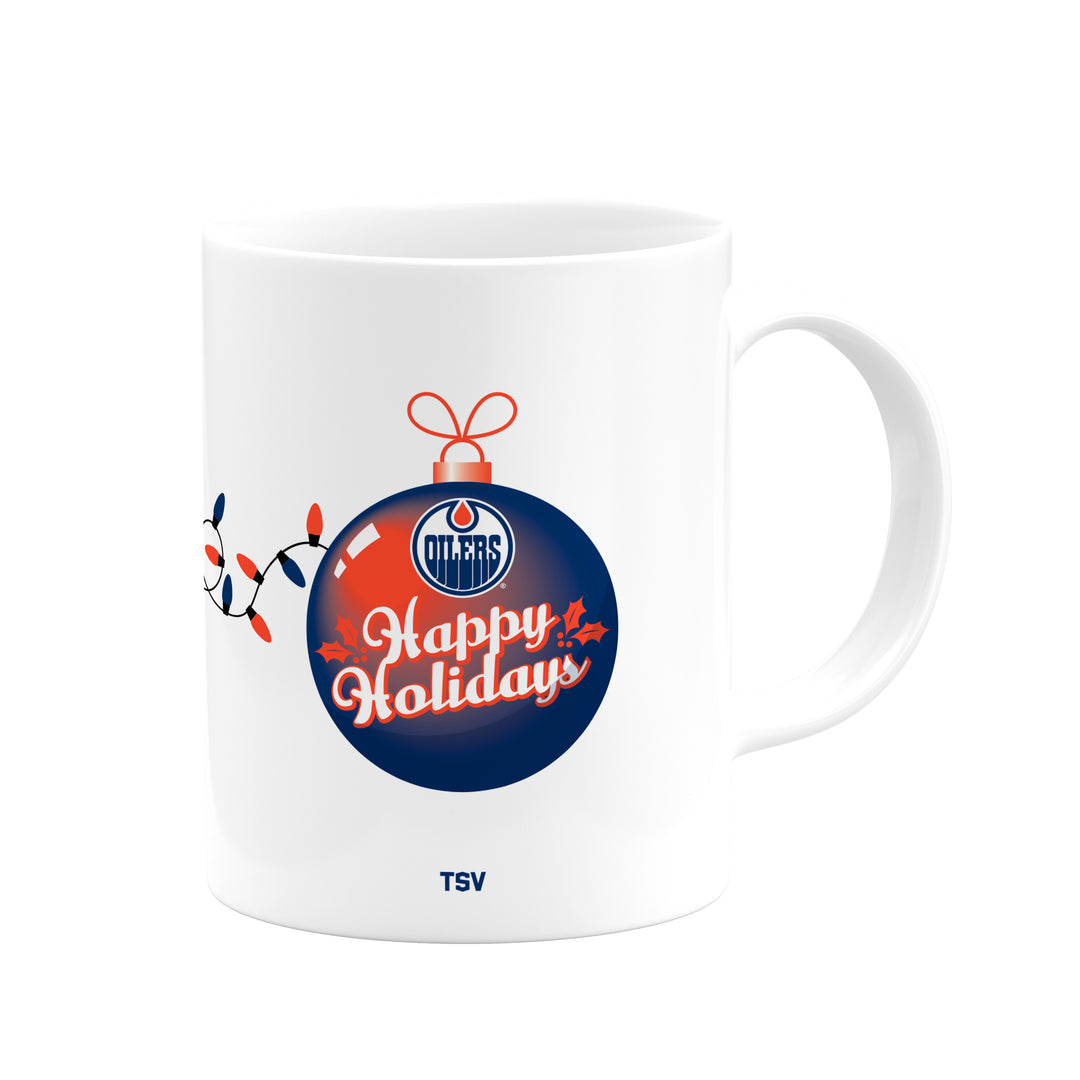 Edmonton Oilers Holiday Christmas 11 oz Sublimated Coffee Mug