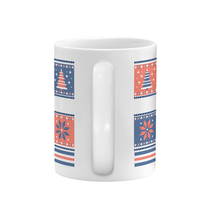 Edmonton Oilers Holiday Christmas Ugly Sweater 11 oz Sublimated Coffee Mug