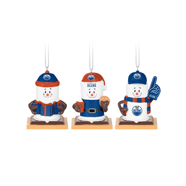 Edmonton Oilers Holiday Smores Family Ornament Pack