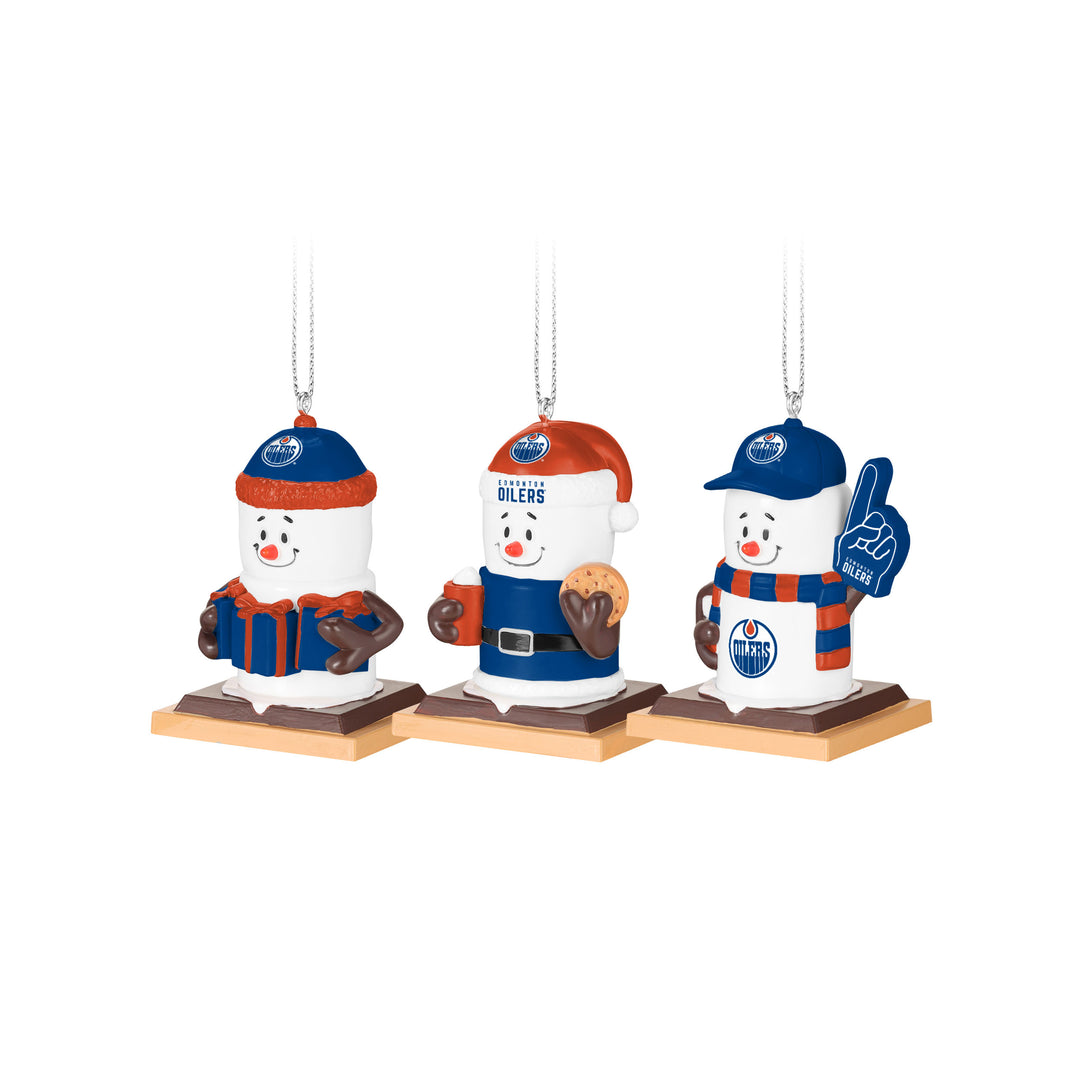 Edmonton Oilers Holiday Smores Family Ornament Pack