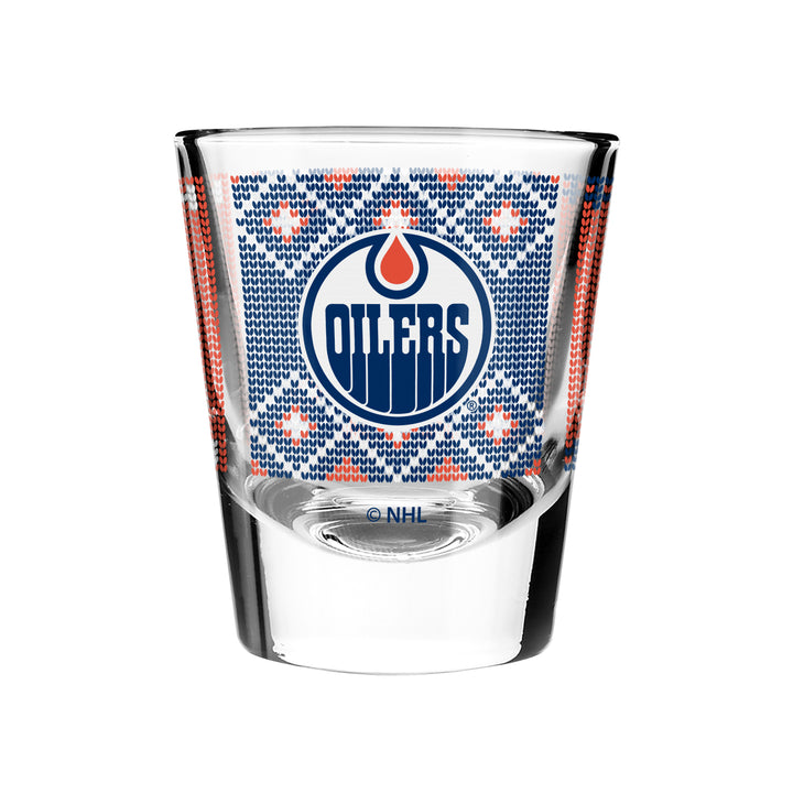 Edmonton Oilers Holiday Ugly Sweater 2 oz. Shot Glass