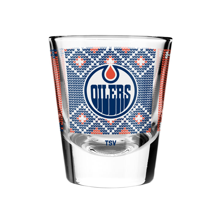 Edmonton Oilers Holiday Ugly Sweater 2 oz. Shot Glass