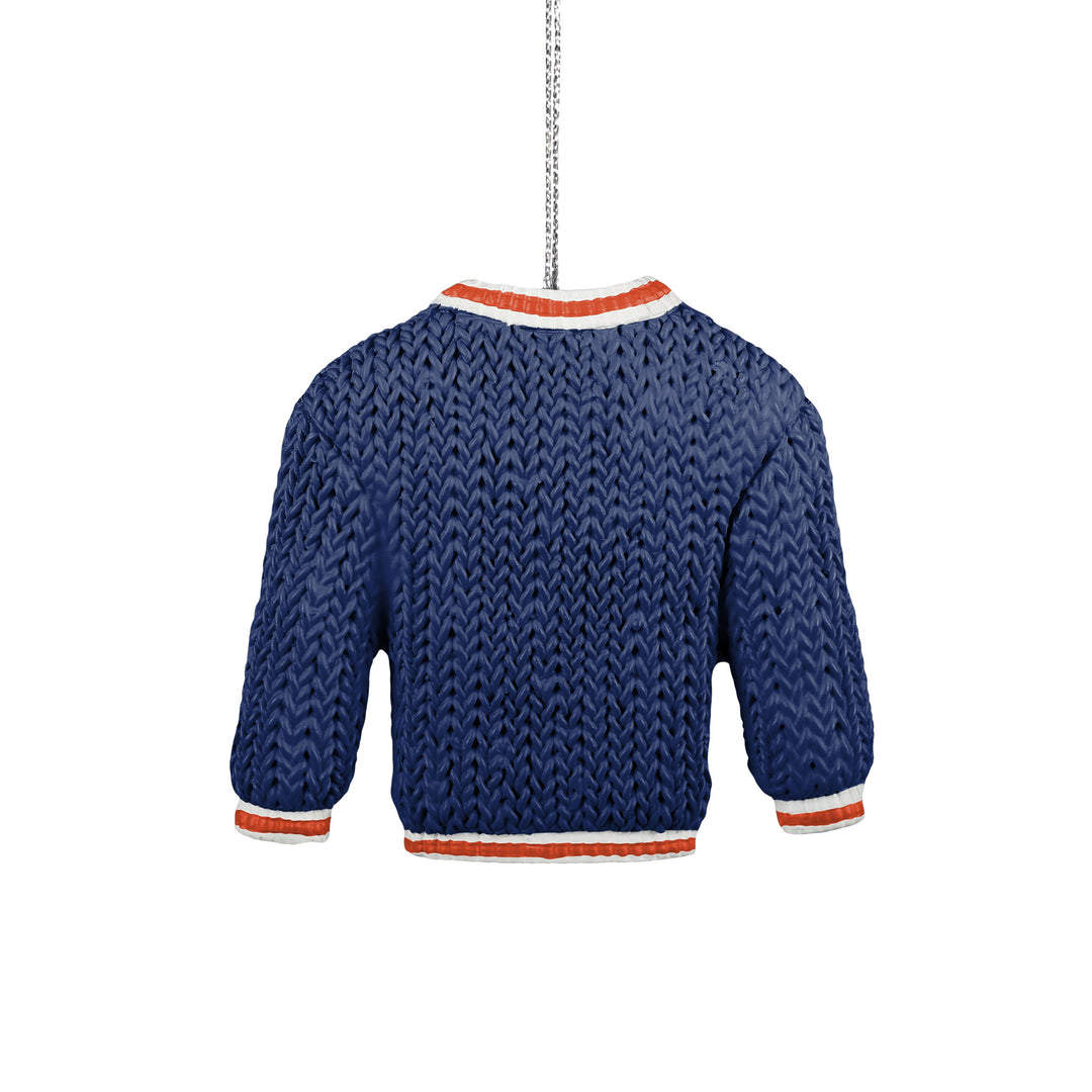 Edmonton Oilers Holiday Ugly Sweater Ornament