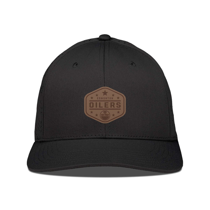 Edmonton Oilers Levelwear Black Edge Snapback Hat