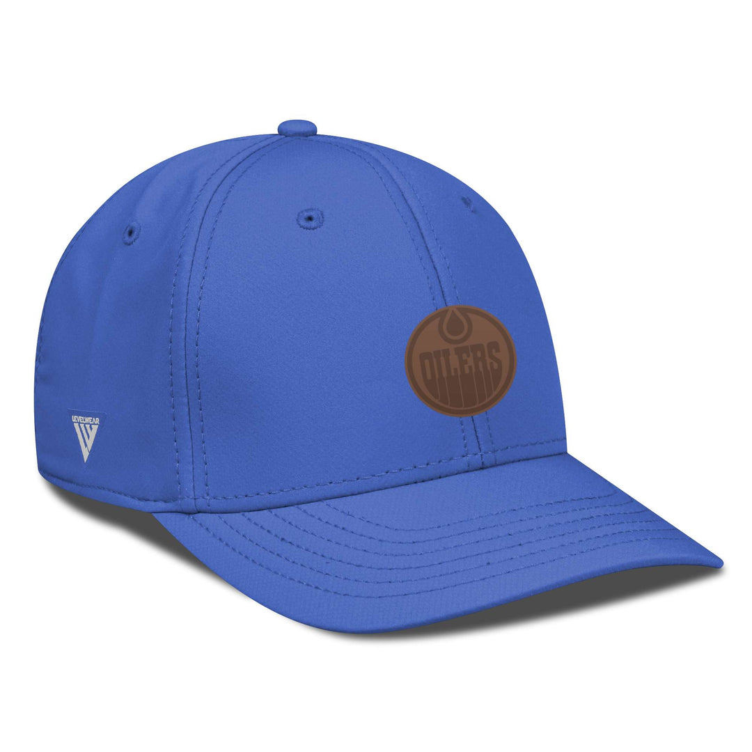 Edmonton Oilers Levelwear Blue Rise Flex Hat