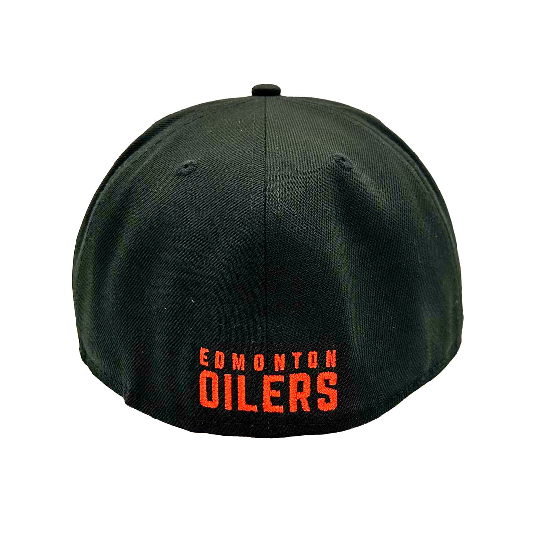 Edmonton Oilers New Era Black 59FIFTY Fitted Turtle Island Logo Hat