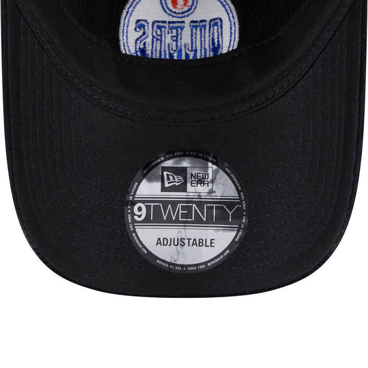 Edmonton Oilers New Era Black Corduroy Throwback 9TWENTY Adjustable Hat