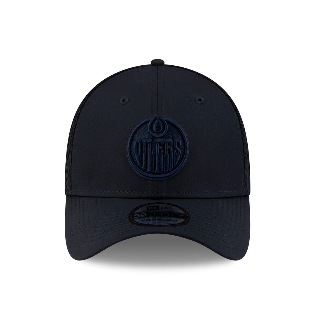 Edmonton Oilers New Era Navy Tonal 39THIRTY Meshback Flex Hat