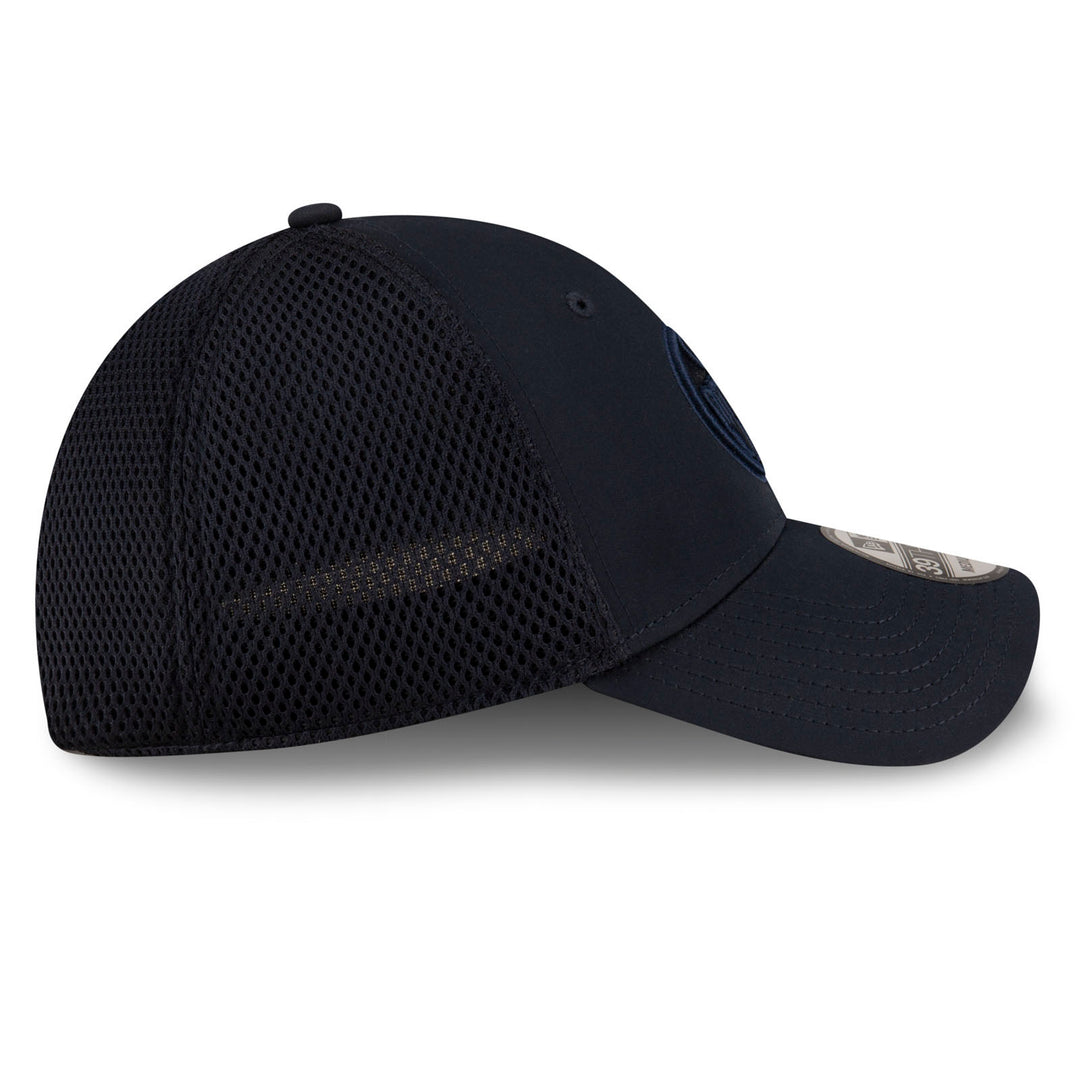 Edmonton Oilers New Era Navy Tonal 39THIRTY Meshback Flex Hat