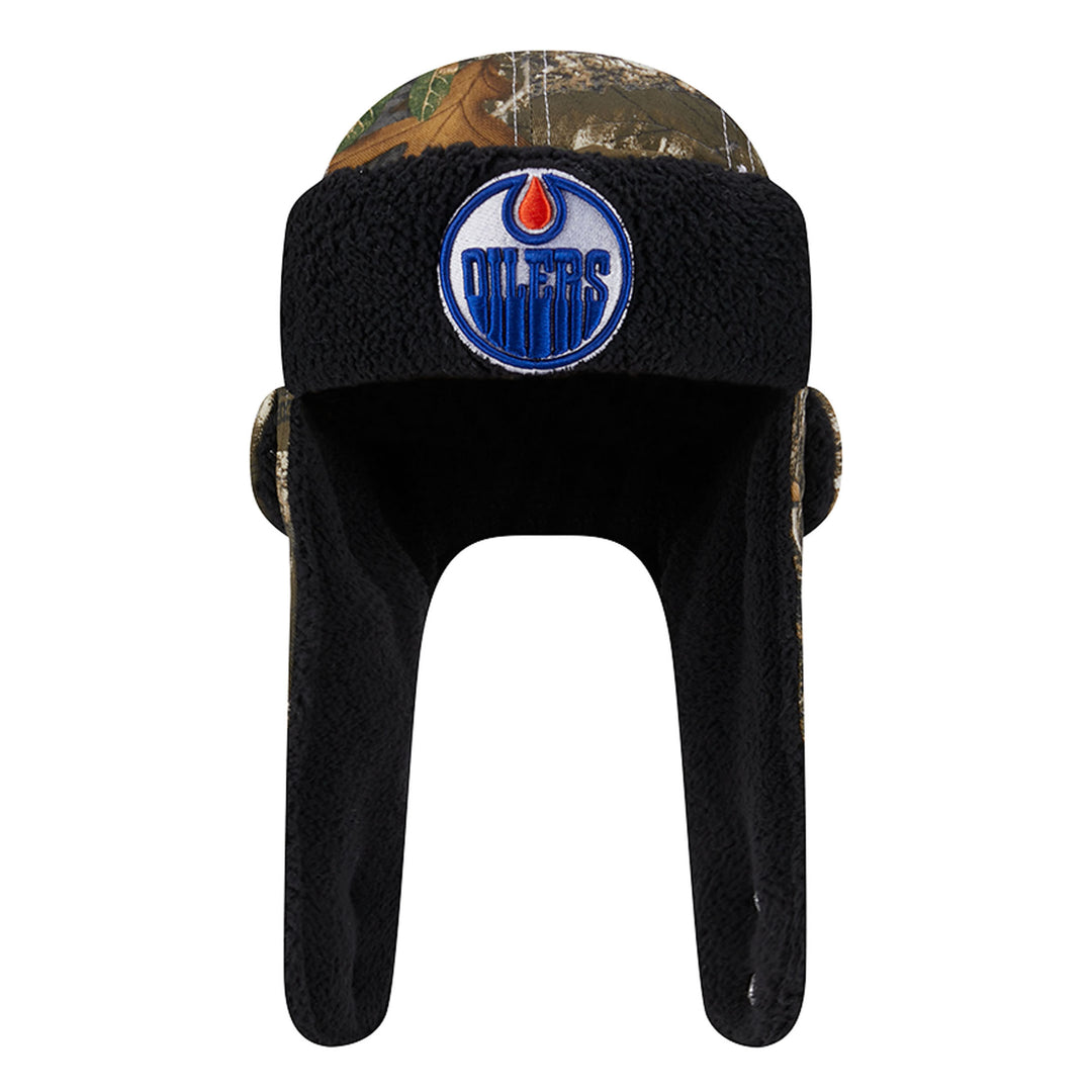 Edmonton Oilers New Era REAL TREE Camo Trapper Hat