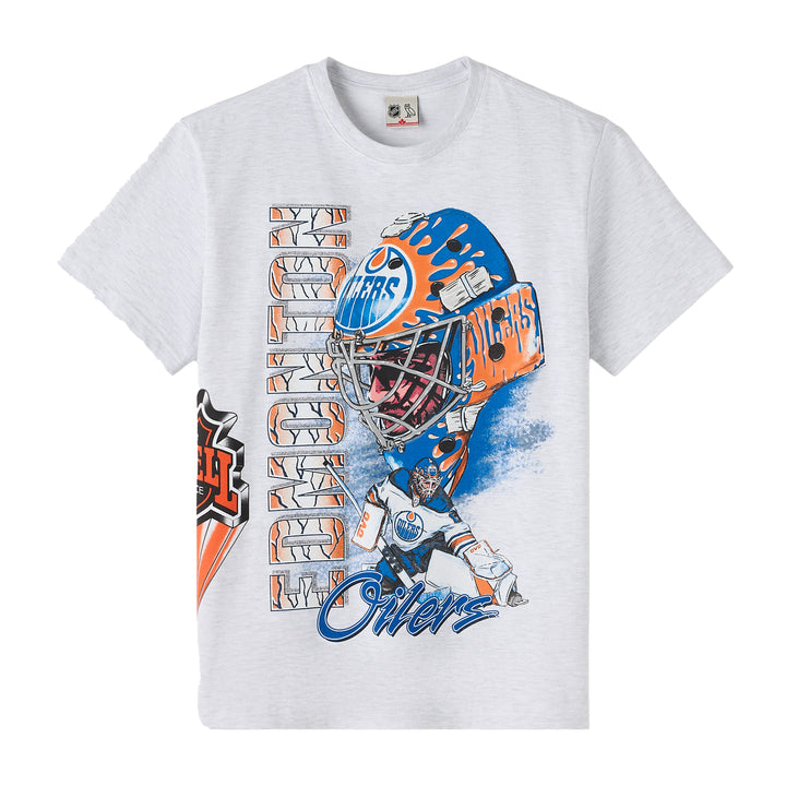 Edmonton Oilers October's Very Own OVO x NHL Heather Grey Retro Graphic T-Shirt