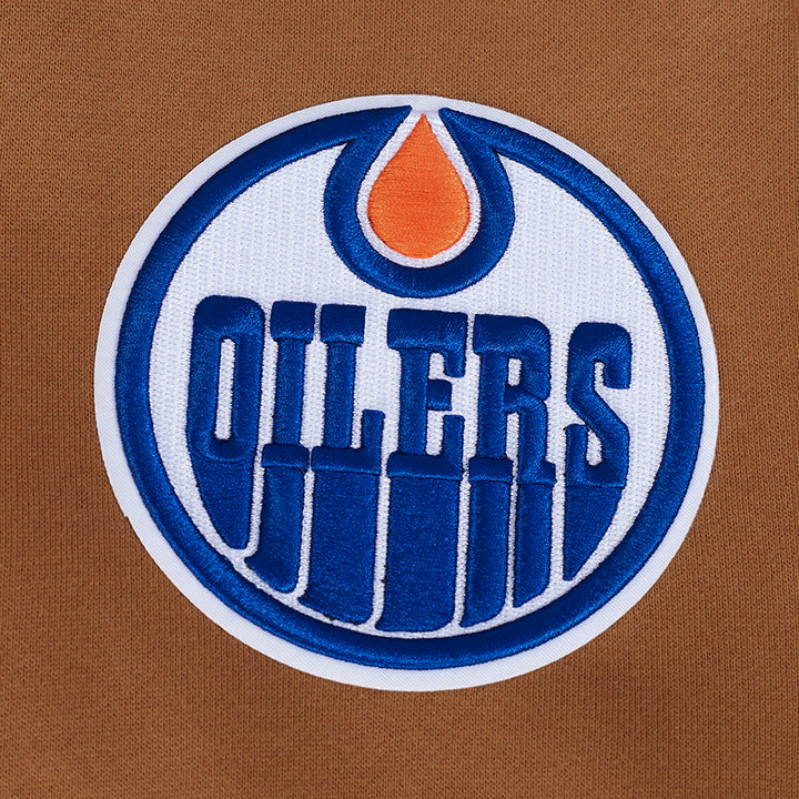 Edmonton Oilers Pro Standard Paint the City Brown Crewneck Sweatshirt