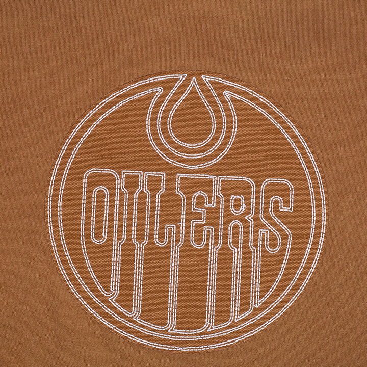 Edmonton Oilers Pro Standard Paint the City Brown Crewneck Sweatshirt