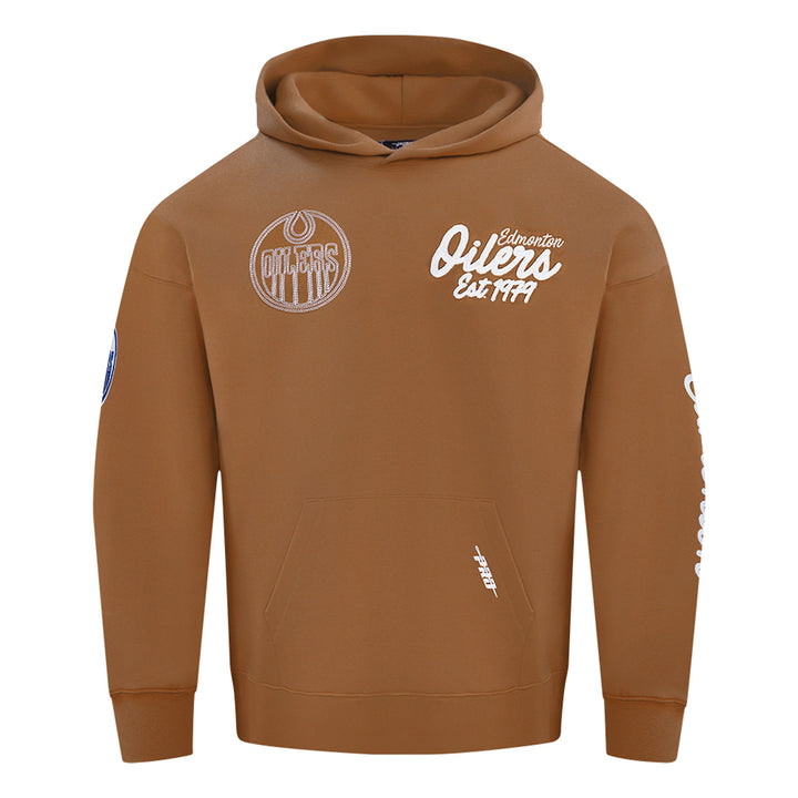 Edmonton Oilers Pro Standard Paint the City Brown Hoodie