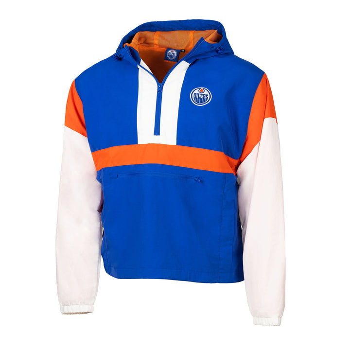 Edmonton Oilers Sport Design Sweden Blue Anorak Jacket