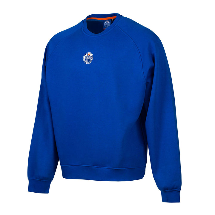 Edmonton Oilers Sport Design Sweden Blue Oversized Crewneck Sweatshirt