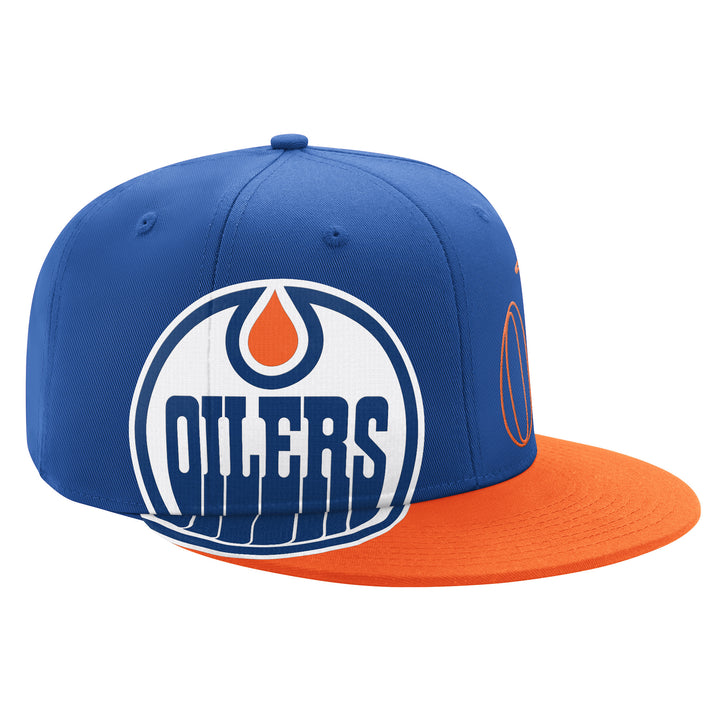 Edmonton Oilers Starter Blue Big Fan Snapback Hat