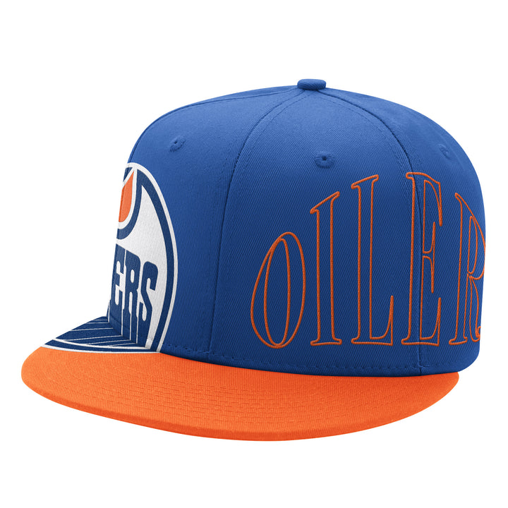 Edmonton Oilers Starter Blue Big Fan Snapback Hat