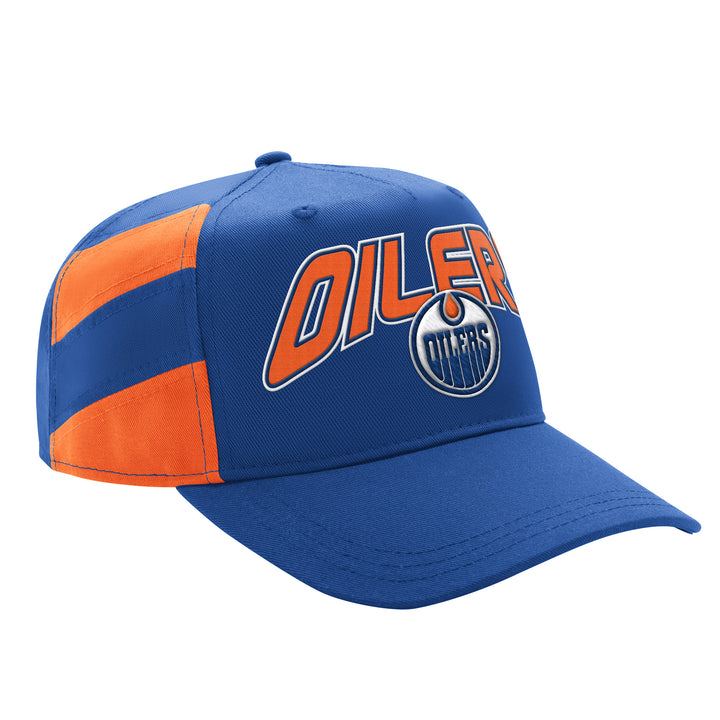 Edmonton Oilers Starter Blue Line Up Snapback Hat