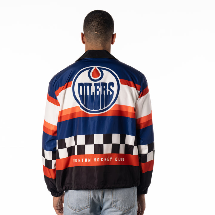 Edmonton Oilers Unisex The Wild Collective Coach's Jacket