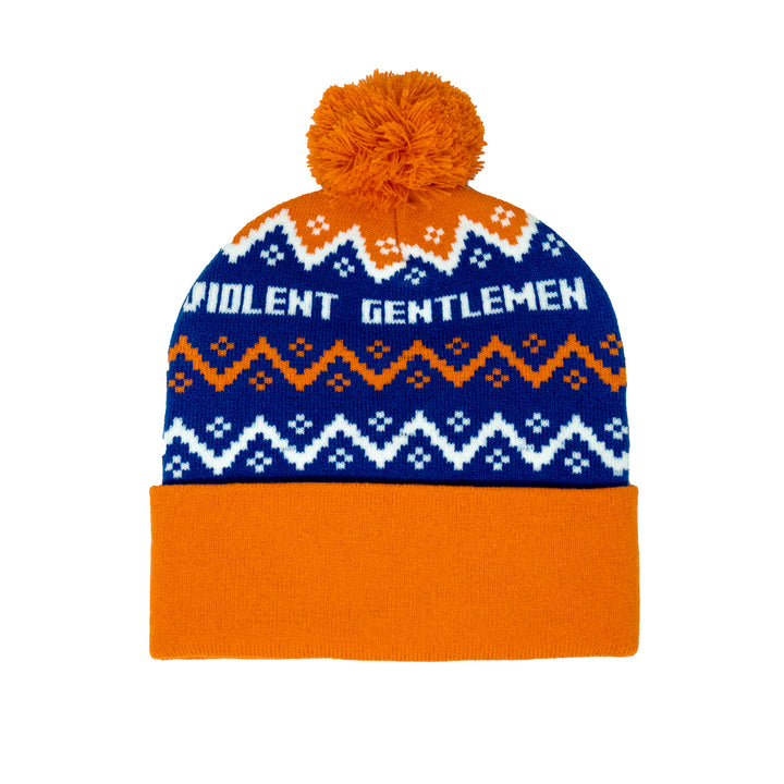 Edmonton Oilers Violent Gentlemen 2024 Christmas Holiday Blue Toque