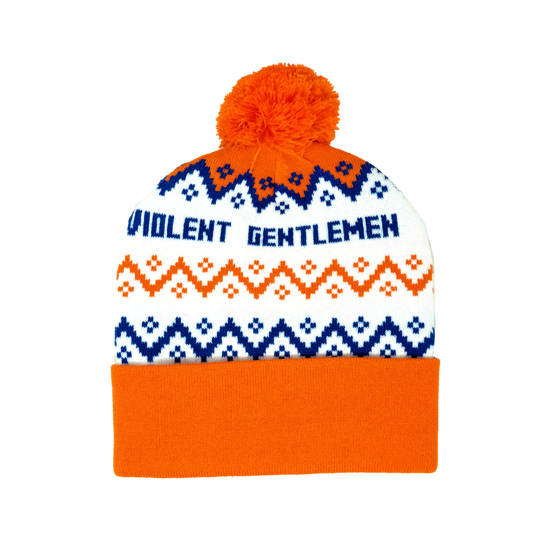 Edmonton Oilers Violent Gentlemen 2024 Christmas Holiday White Toque