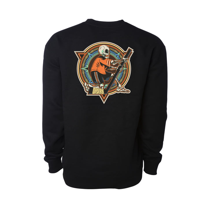 Edmonton Oilers Violent Gentlemen Dia de los Muertos (Day of the Dead) "Los Petroleros" Black Crewneck Sweatshirt