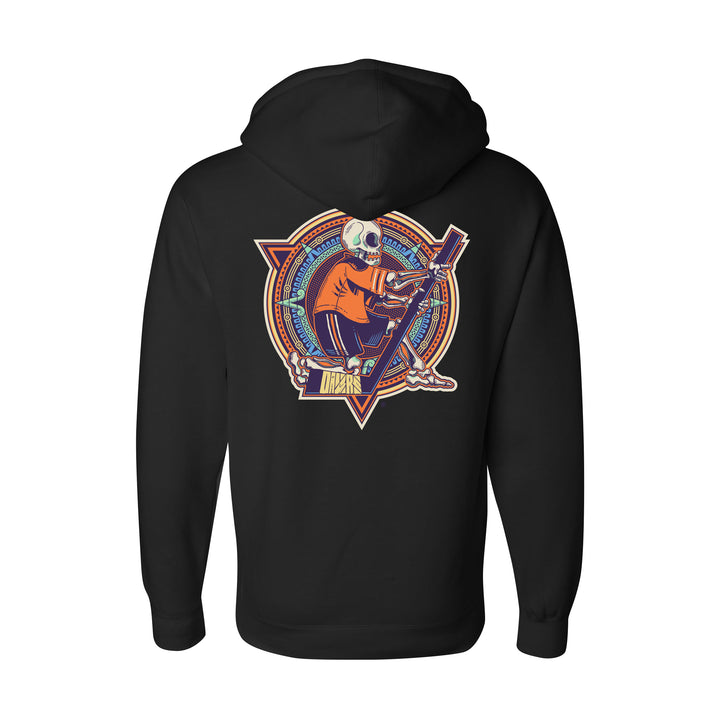 Edmonton Oilers Violent Gentlemen Dia de los Muertos (Day of the Dead) Lynx Black Hoodie