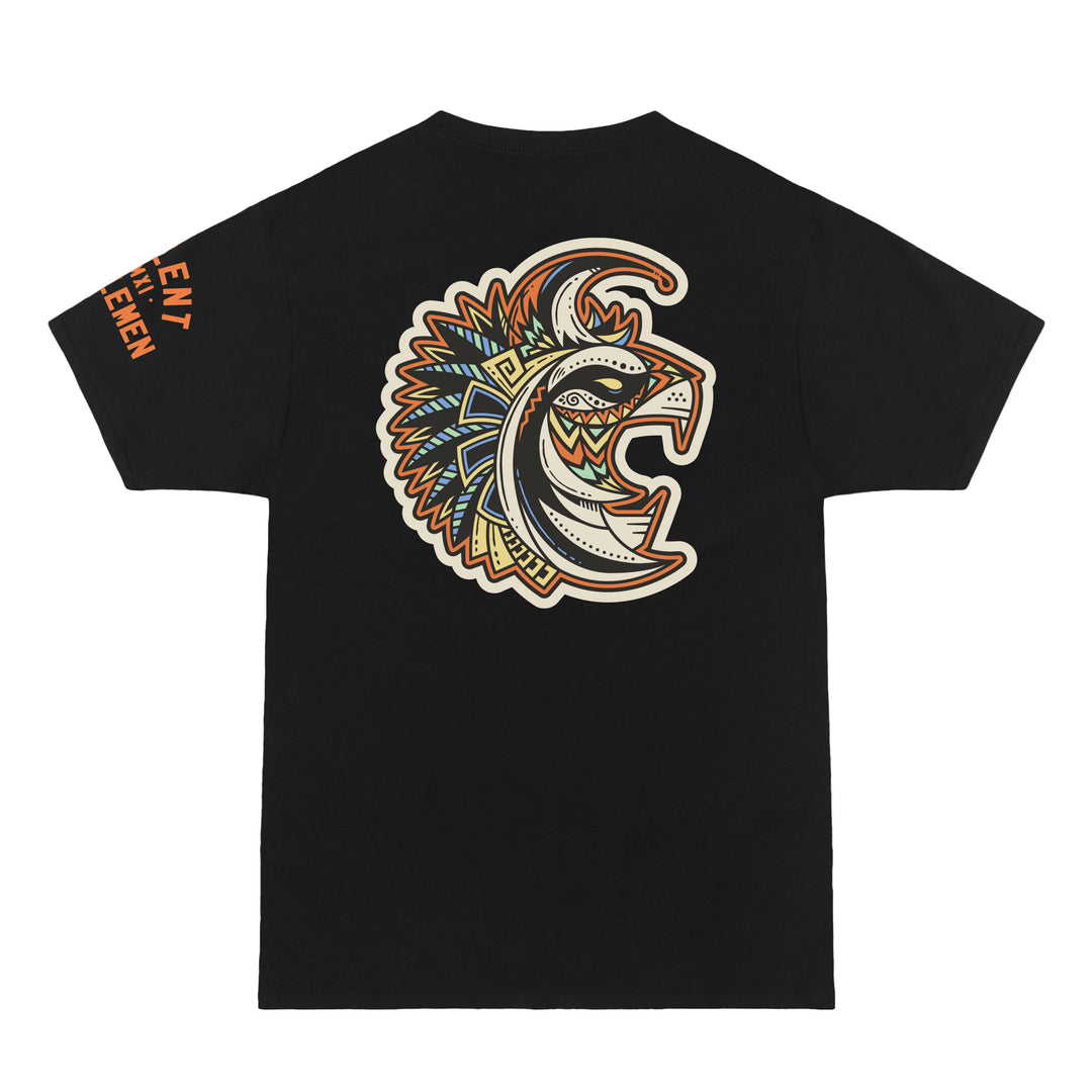 Edmonton Oilers Violent Gentlemen Dia de los Muertos (Day of the Dead) "Los Petroleros" Black T-Shirt