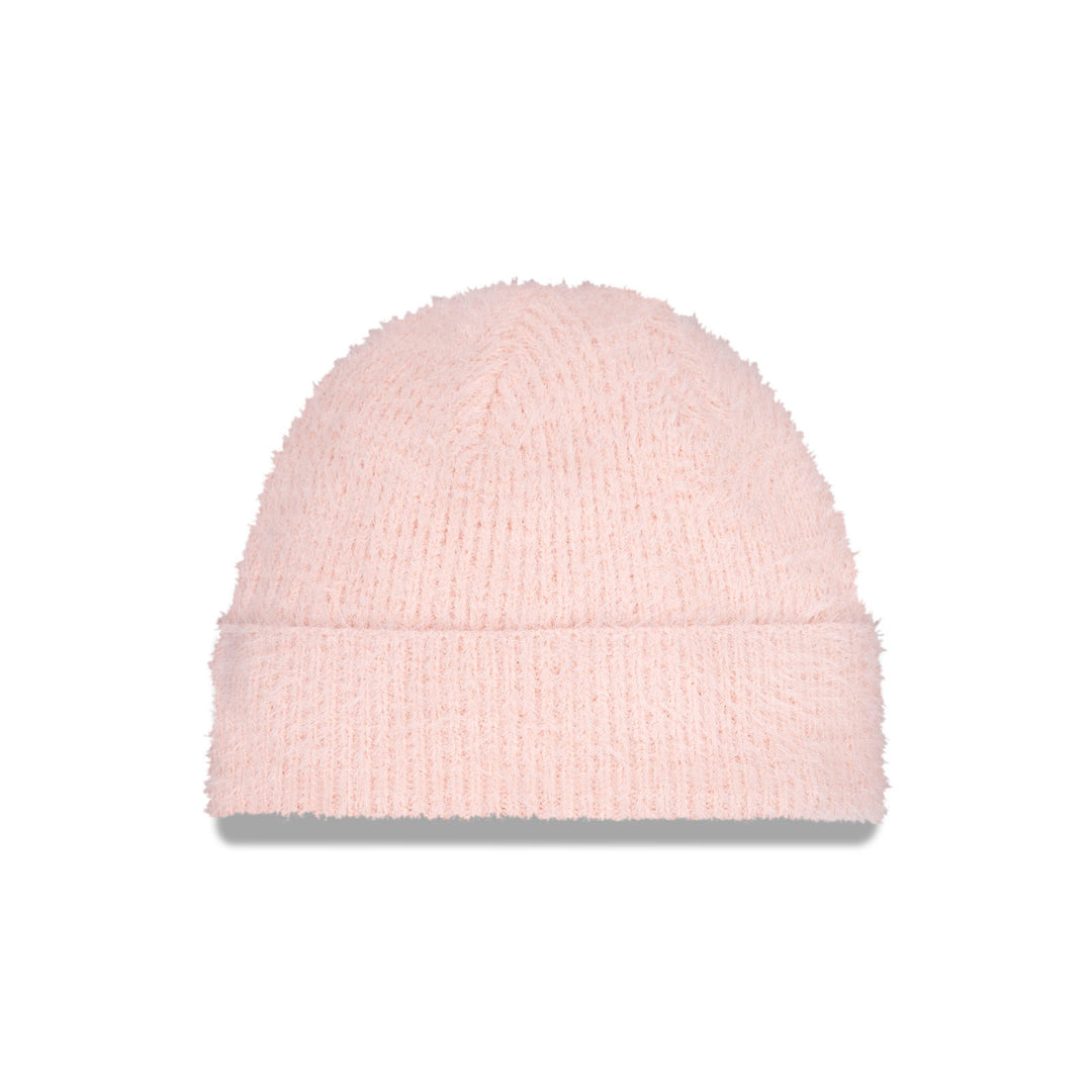 Edmonton Oilers Kids New Era Pink Active Fuzzy Cuff Knit Toque