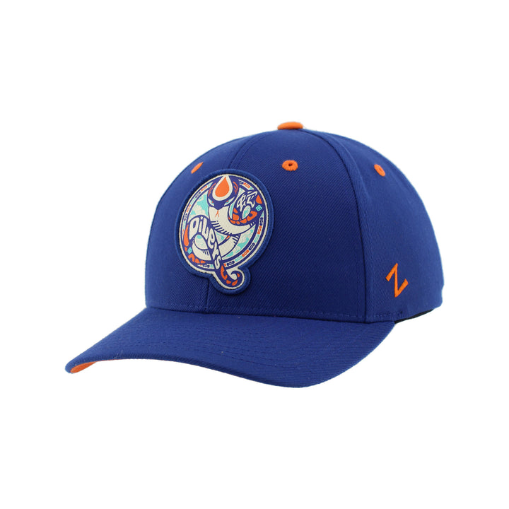 Edmonton Oilers Zephyr 2025 Lunar New Year "Year of the Snake" Blue Snapback Hat