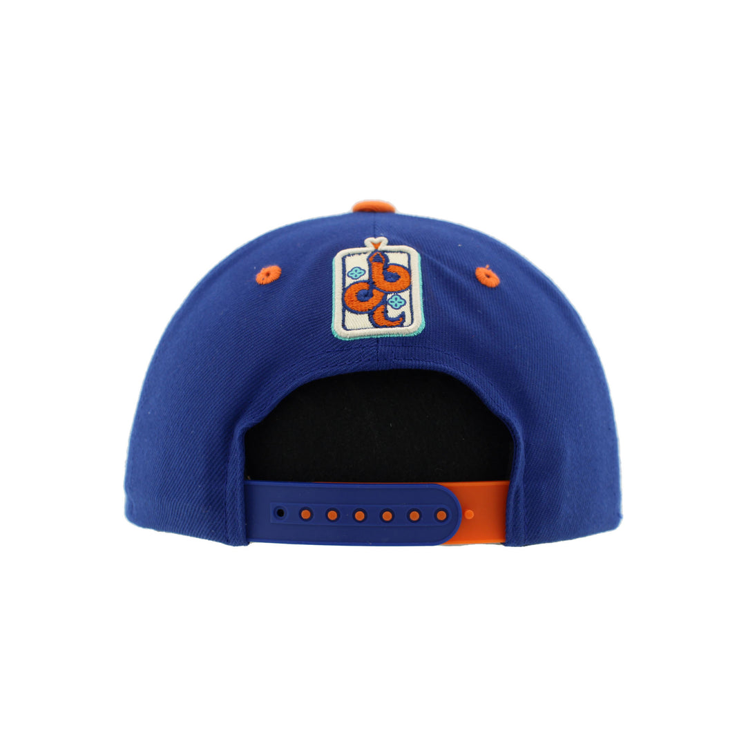 Edmonton Oilers Zephyr 2025 Lunar New Year "Year of the Snake" Blue Snapback Hat