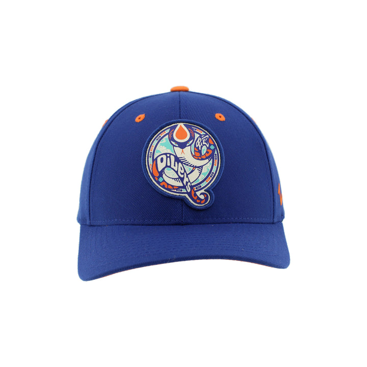 Edmonton Oilers Zephyr 2025 Lunar New Year "Year of the Snake" Blue Snapback Hat