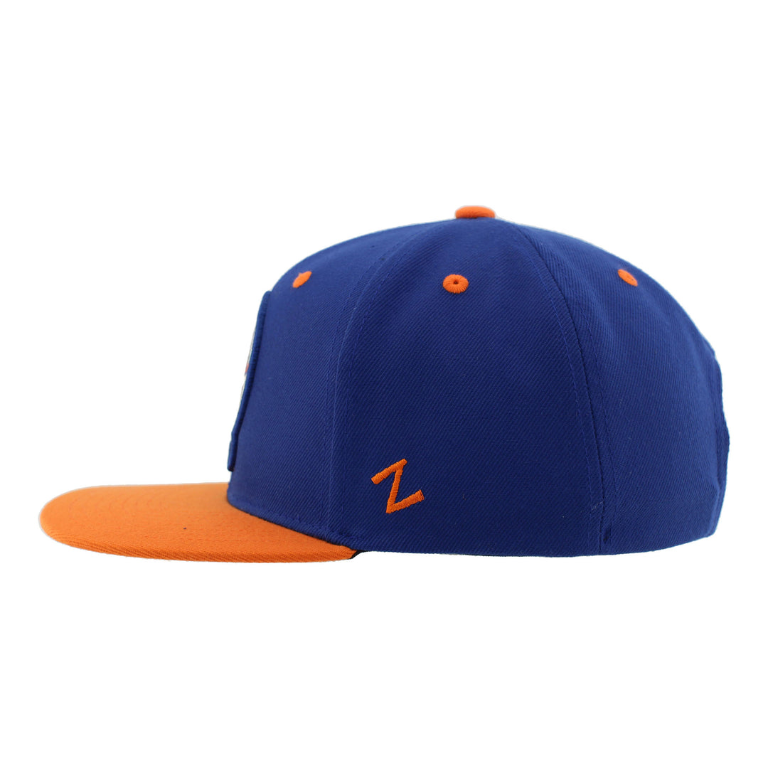 Edmonton Oilers Zephyr 2025 Lunar New Year "Year of the Snake" Blue & Orange Snapback Hat