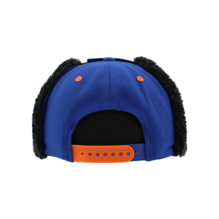 Edmonton Oilers Zephyr Blue and Orange Holiday Jingle 3D Earmuff Snapback Hat